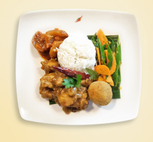 Kandyan style five spice chicken curry