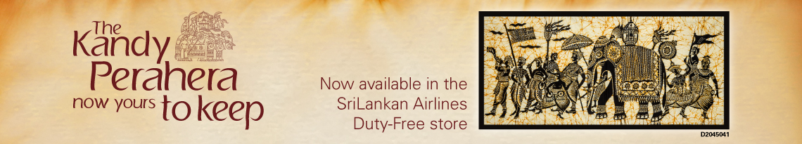 A picture collage of a bottles of perfume, jewellery, souvenirs, liquor and cosmetics that can be obtained from SriLankan Airlines duty free shop
